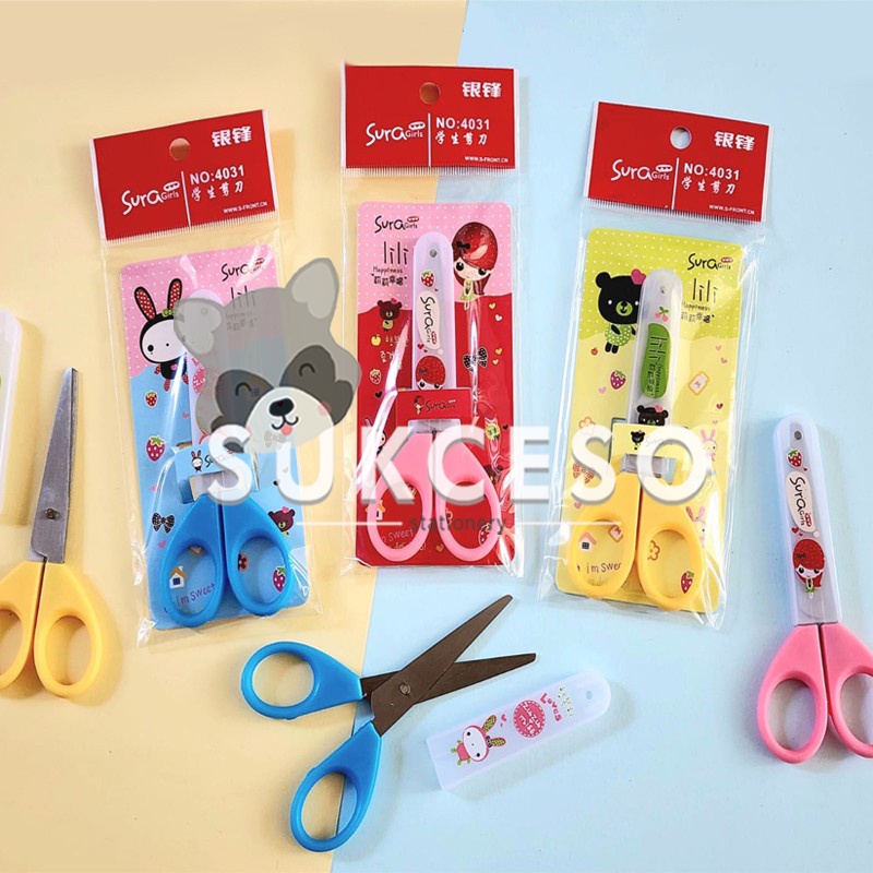 

Gunting Fancy Sura Girl 4031 / Gunting Ukuran kecil dengan motif lucu