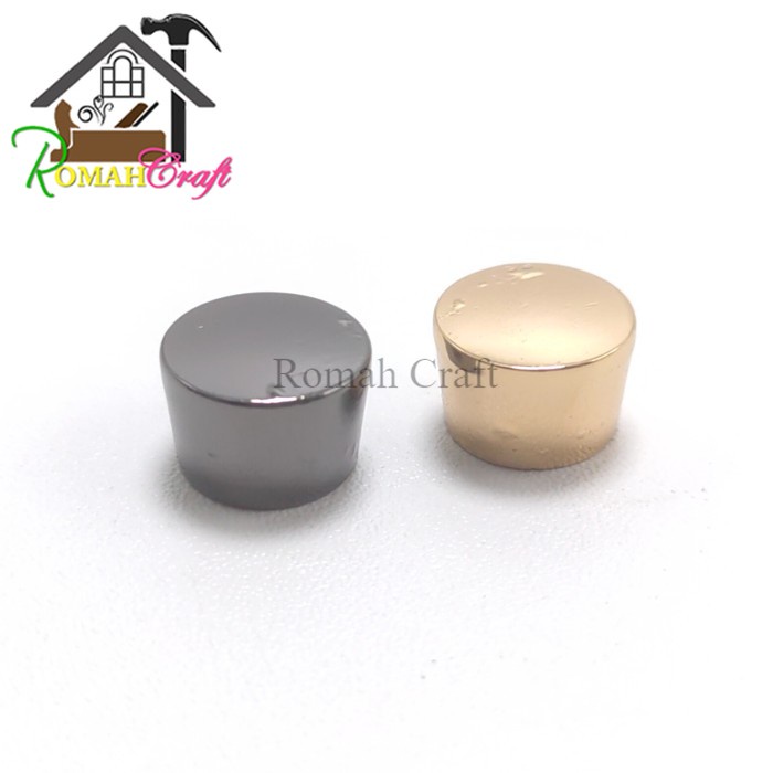 ( 2 Pcs ) + Baut Knob Bucket Shaped 12 mm Tarikan Pentol Aksesoris Tas Wanita