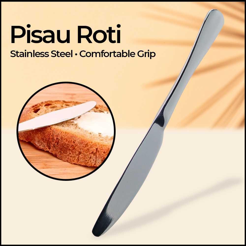 

ROXY Pisau Roti Dessert Table Knife Stainless Steel Comfortable Grip - 401SS