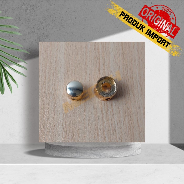 Knob Dual Gitar Listrik Gold / Guitar Knob Warna Gold