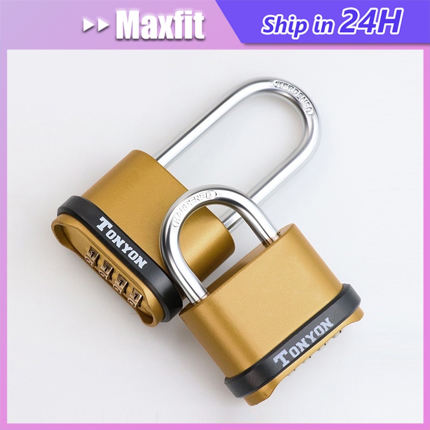 Gembok Kode Angka Kombinasi 4 Digit Gembok Pengaman Anti Air Untuk Pintu Garasi/Asrama