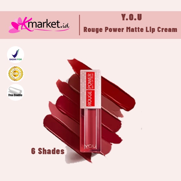 YOU Rouge Power Matte Lip Cream Lipstik