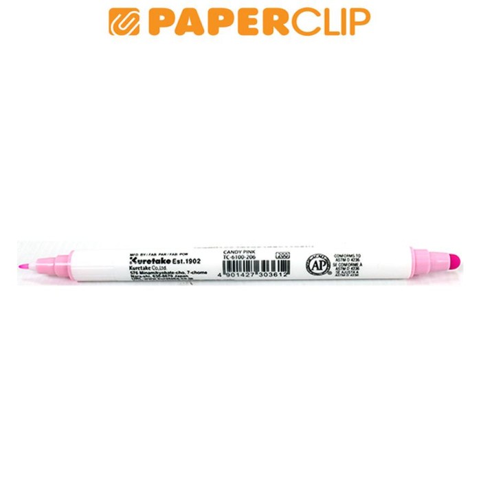

PEN BRUSH ZIG KURETAKE CLEAN COLOR DOT TC-6100 206 CANDY PINK
