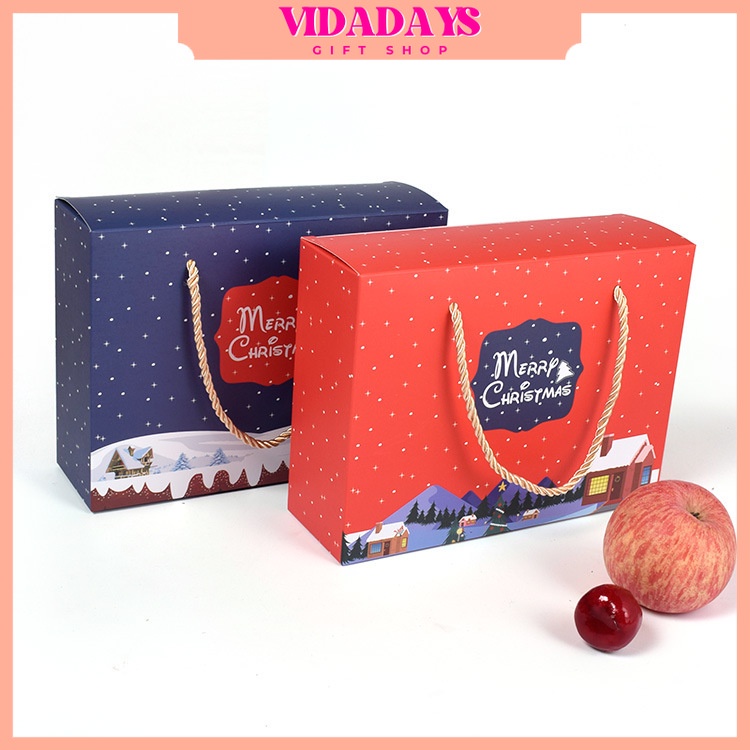 

VIDADAYS Kotak Kado Natal / Paperbag Gift Box Merry Christmas / Packaging Hampers