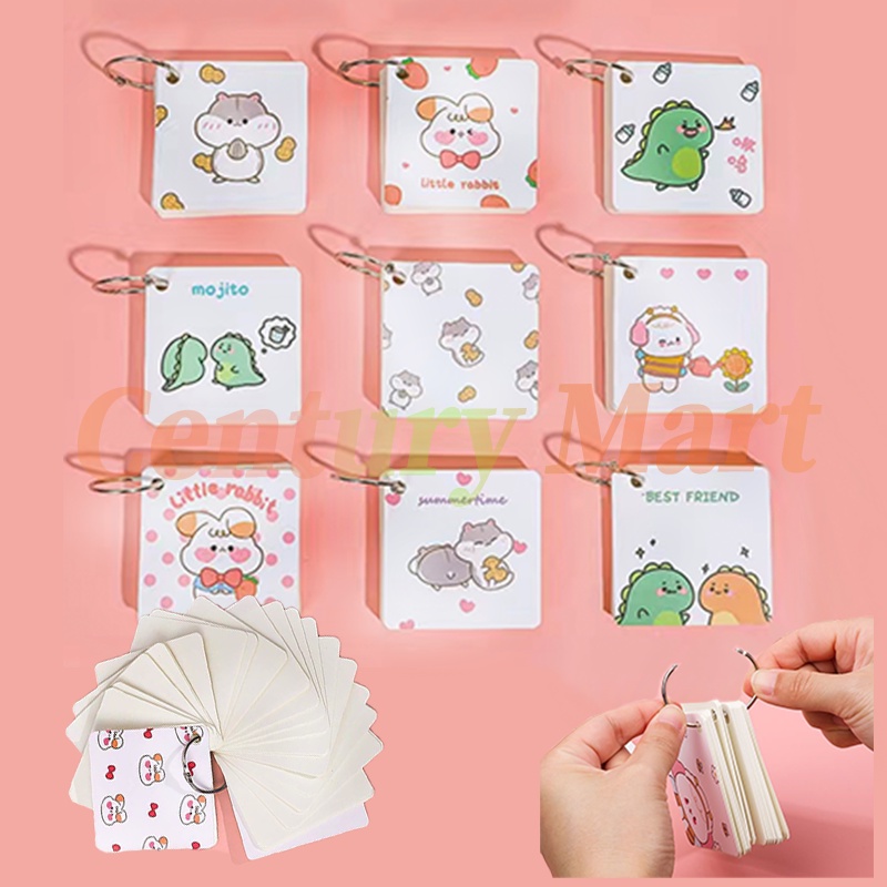 

Buku Memo Kecil Gantungan /Buku Mini Ring/Sticky Note Memo Hamster Dino Sticky Note/Sticky Note Ring