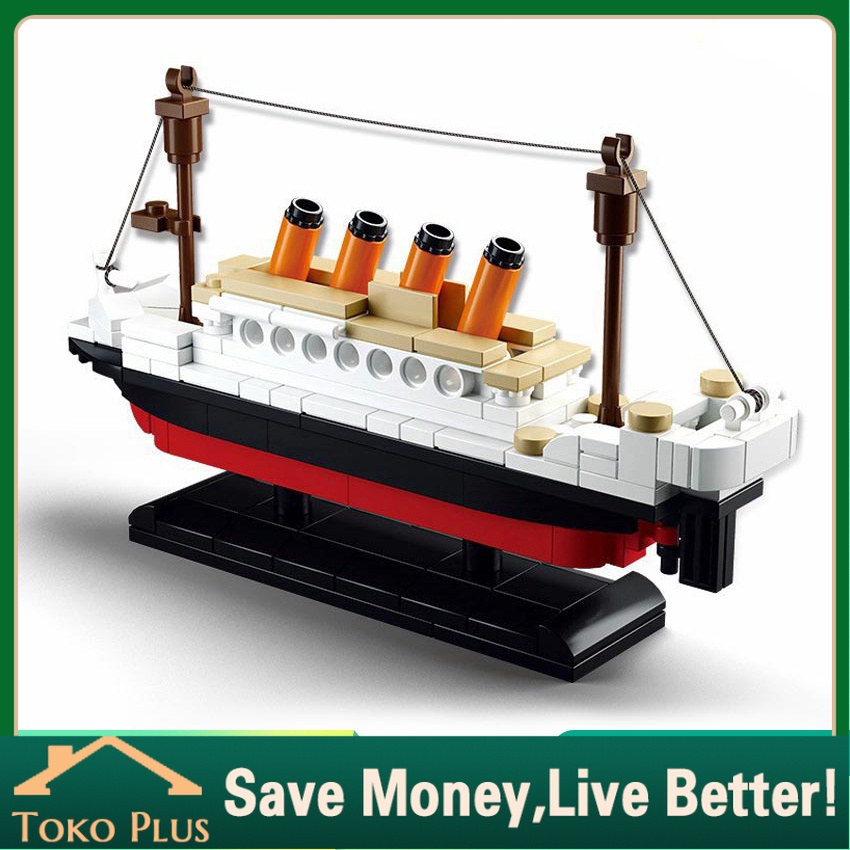 Mainan kapal Titanic/Mini Bricks Model Titanic 3D Puzzle Block