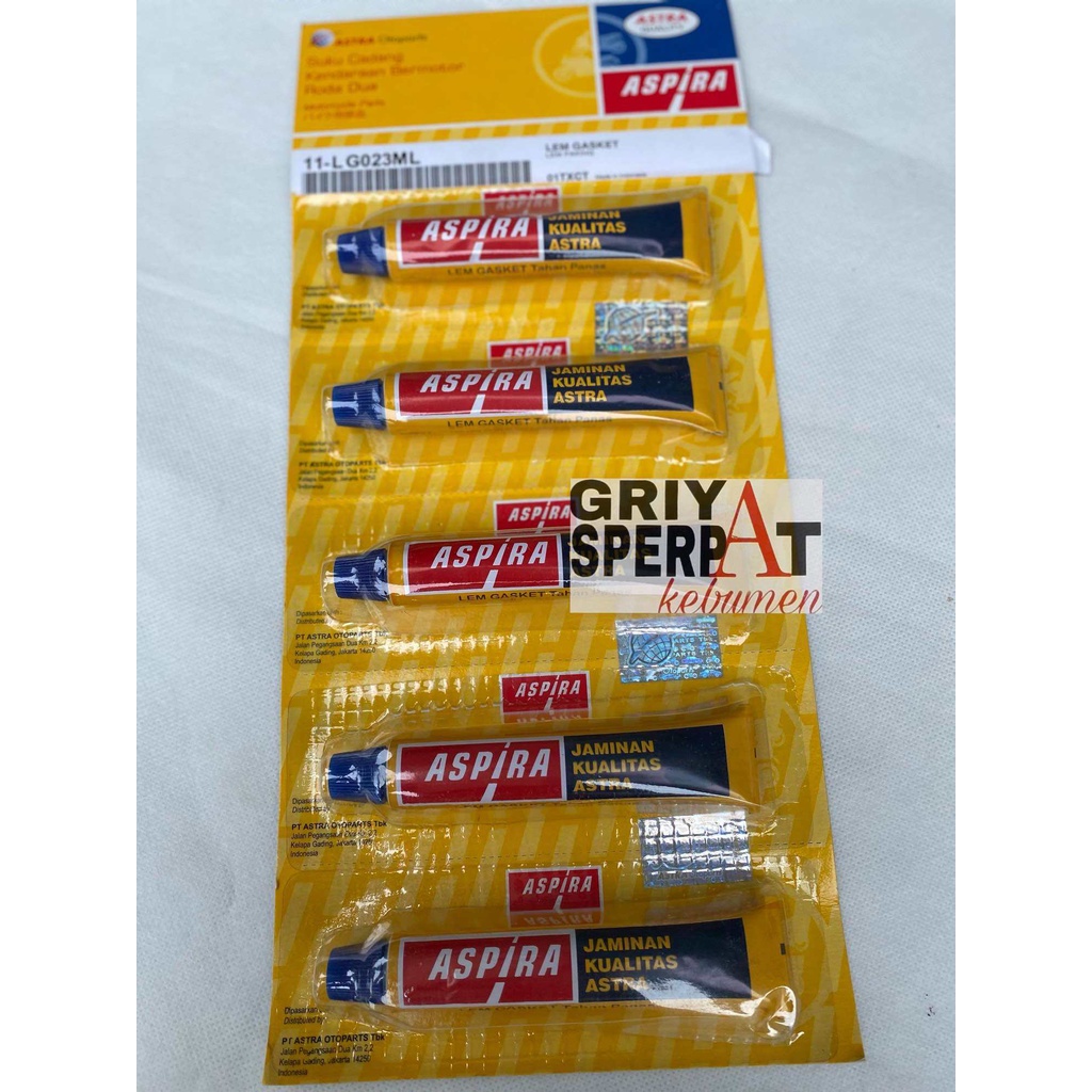 LEM PAKING LEM GASKET TAHAN PANAS AUTO SEALER 23ML ASPIRA