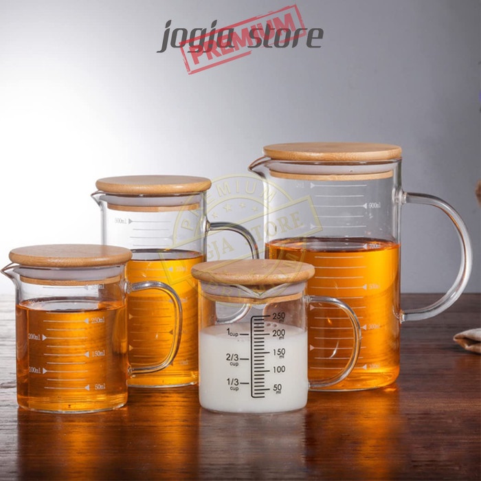 Gelas Takar Laboratorium Gelas Ukur Kaca Beaker Lab 350/500/1000 ml