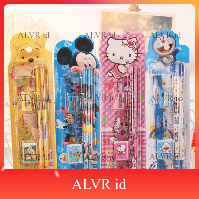 

ALVR id (SERBA MURAH) COD GRATIS ONGKIR ALAT TULIS SEKOLAH 5 in 1 KARAKTER LUCU / MINI STATIONERY ALAT TULIS ISI 5 - PENSIL KARAKTER ANAK MENULIS