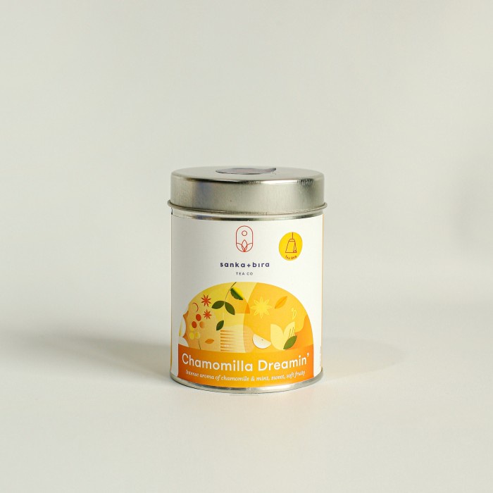 

Ready Sanka+Bira CHAMOMILLA DREAMIN' (Tisane/Non-Tea Blend) - Tea Can Tea Bag
