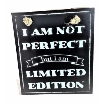 

Papan Quotes Board Papan Puisi I AM NOT PERFECT LIMITED 27x31x0,5Cm