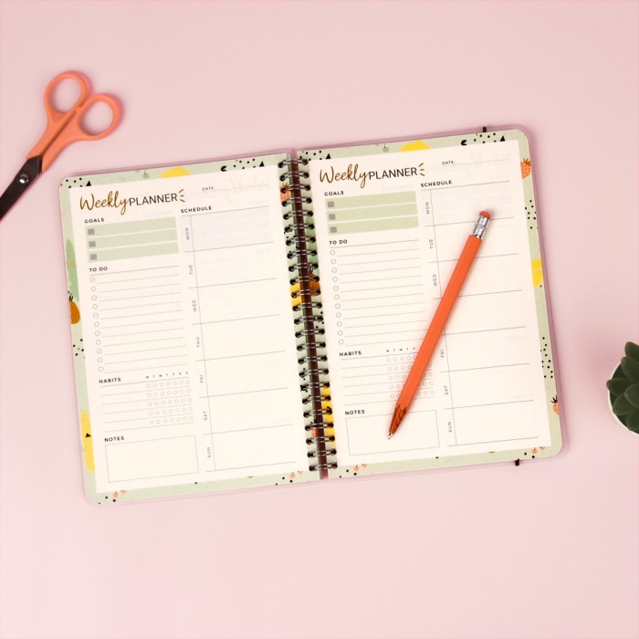 

Bukuqu Notebook Spiral A5 - SM033 Weekly Planner