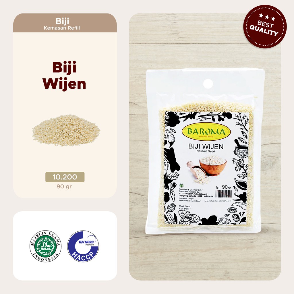 

Baroma Biji Wijen Bumbu Masak [90 g] Refill