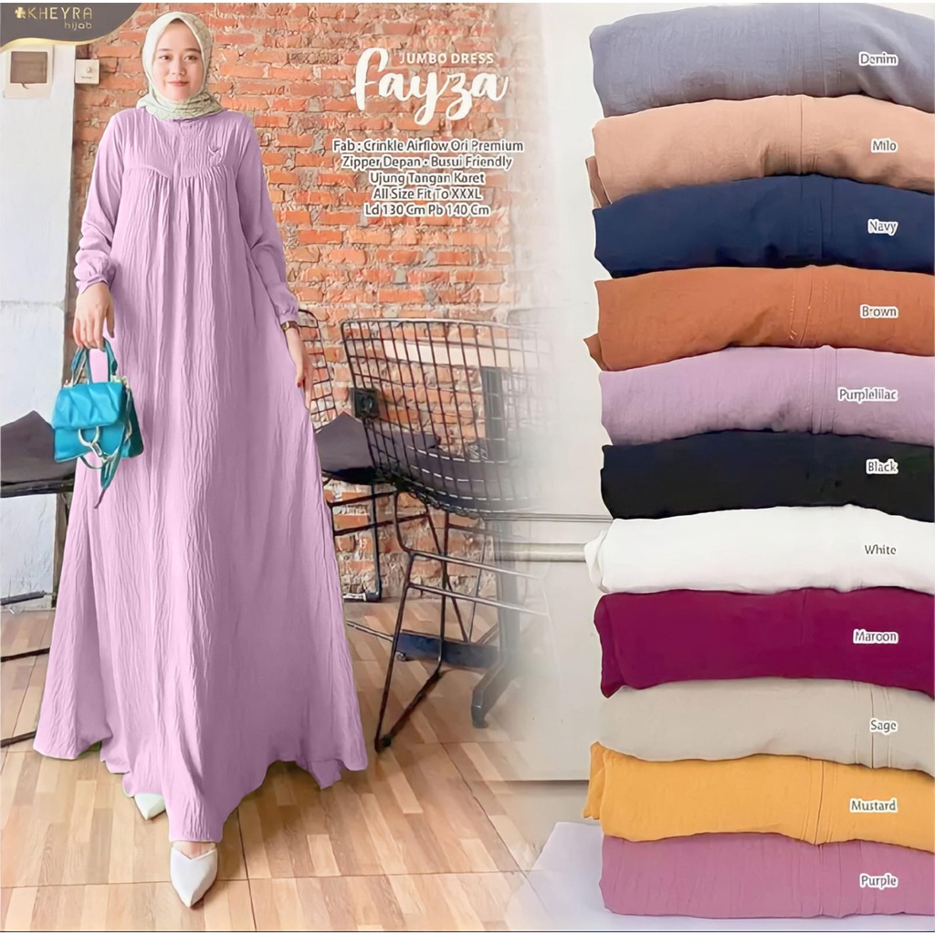 Baju Gamis Kekinian Yang Lagi Viral 2023 Model Gamis Baru - Gamis Polos Wanita Terbaru - Gamis Crink