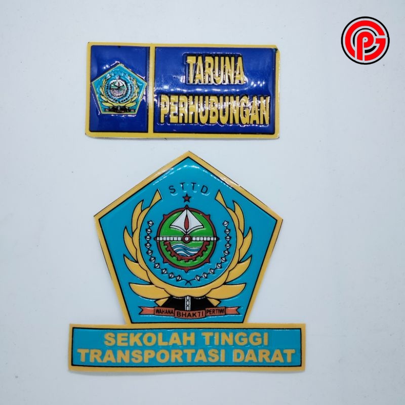 Best Seller Sticker STTD / Sticker Embos STTD / Sticker Logo STTD / Sekolah Tinggi Transportasi Dara