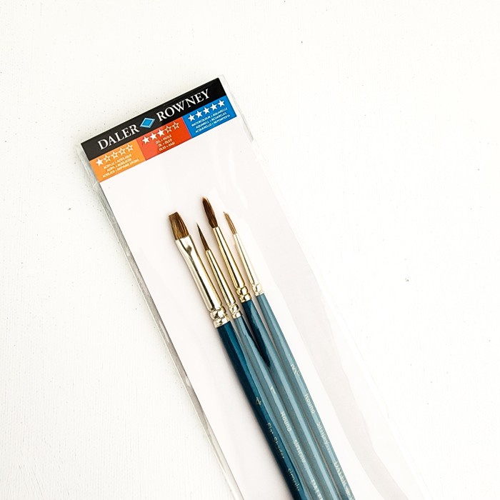 

FM - BEST SELLER Kuas Daler Rowney Natural Sable Paint Brush Set - 401 Nat Sable