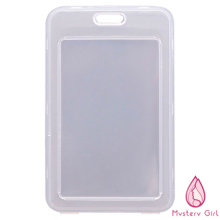 

Mysterygirl - Id Card Holder Plastik Frame Casing BOX Tempat Id Card Name Tag Lanyard tempat Gantungan