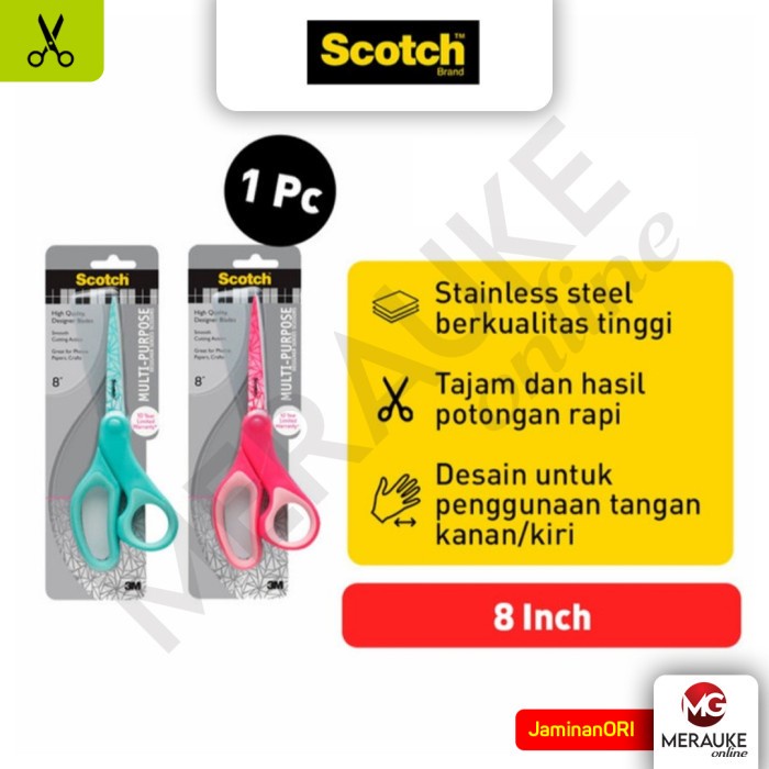 

3M Scotch Gunting Serbaguna Ergonomis 8" 1428-PA