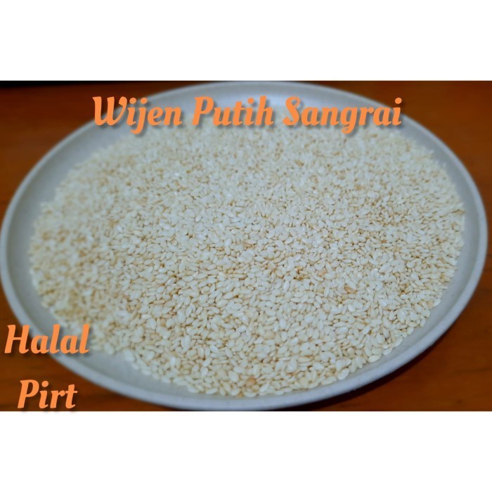 

BISA COD - Wijen Putih Sangrai Halal 250 Gram / Roasted White Sesame 250 GR