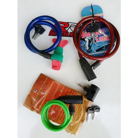 gembok selang kunci rantai sepeda sepedah dan motor universal