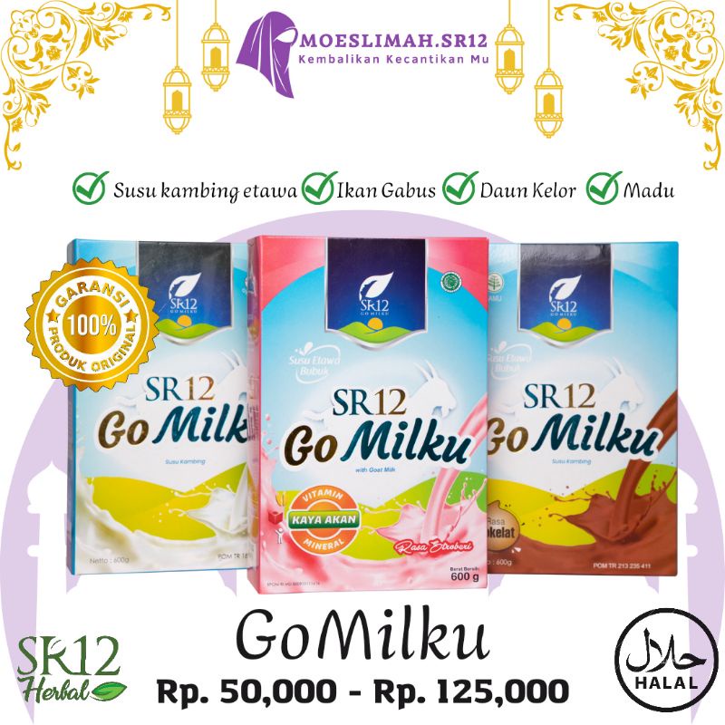 

GOMILKU SR12 - SUSU KAMBING ETAWA - BPOM obat Menyembuhkan tulang sakit pinggang mempercepat penyembuhan luka