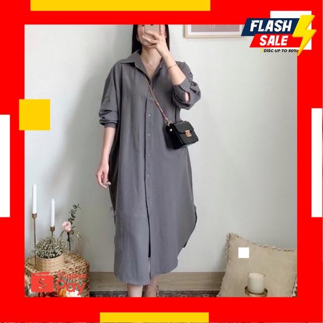 1.1 NEW YEAR SALE |Oversize Dress - Shirt Dress - Linen Tunik - Oversize Tunik - Midi Dress Linen Ov