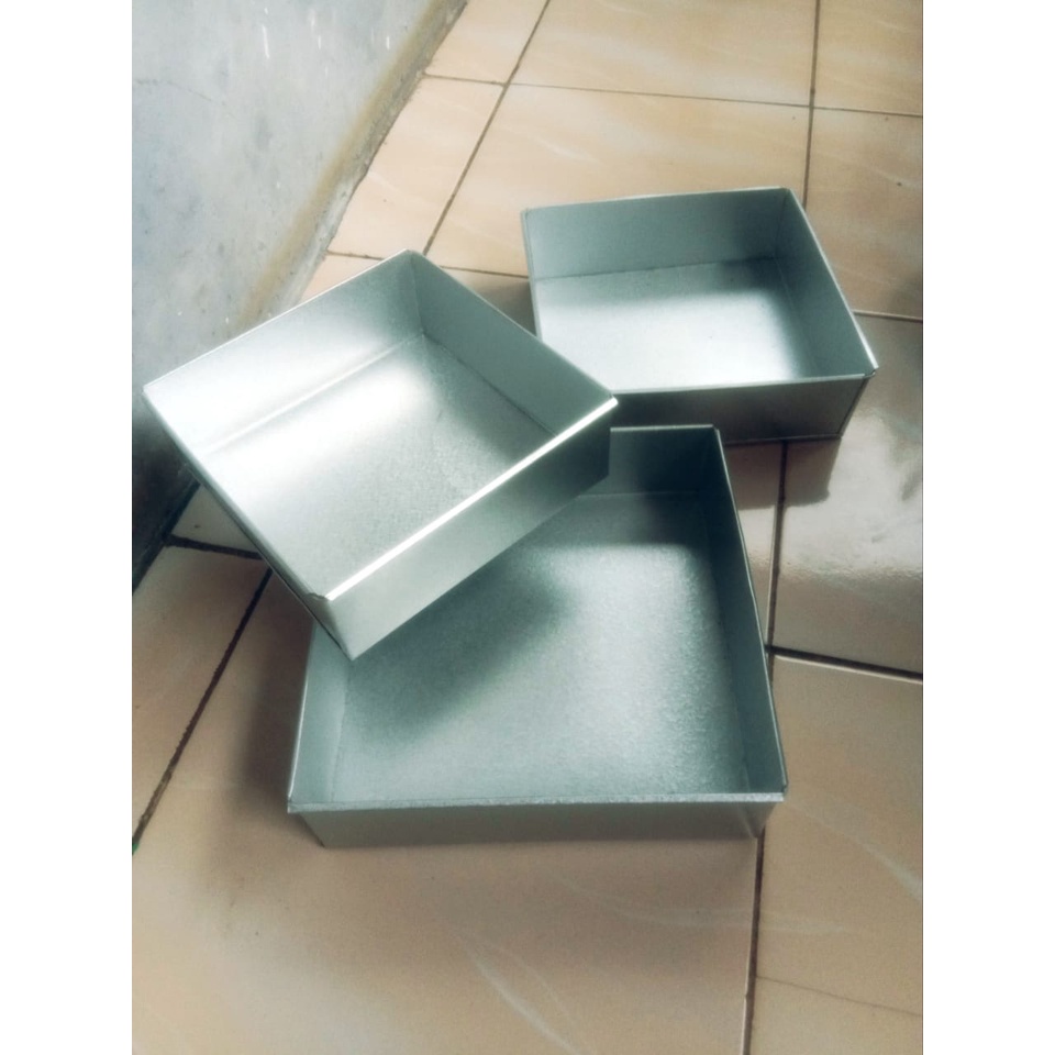 loyang kotak 1 set isi 3 loyang bolu kotak