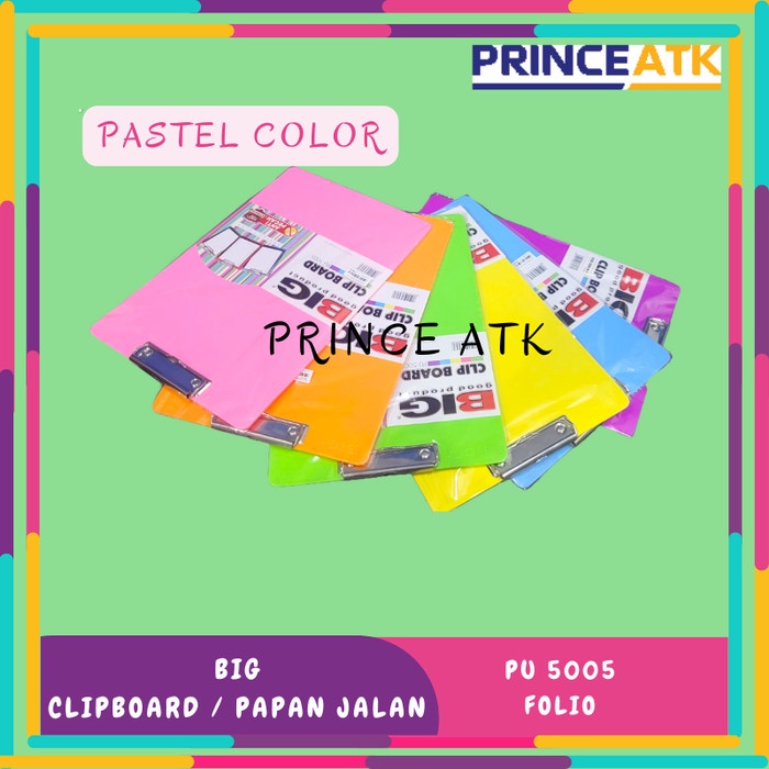

Andma BIG CLIPBOARD PAPAN JALAN PAPAN UJIAN UKURAN FOLIO - FLOURESCENT
