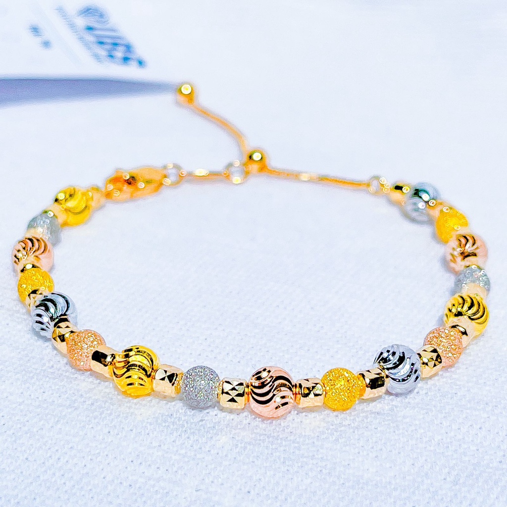 Gelang SERUT anak dan dewasa emas asli kadar 700 70 16k boba bola doff merica kotak mix kombinasi 3 