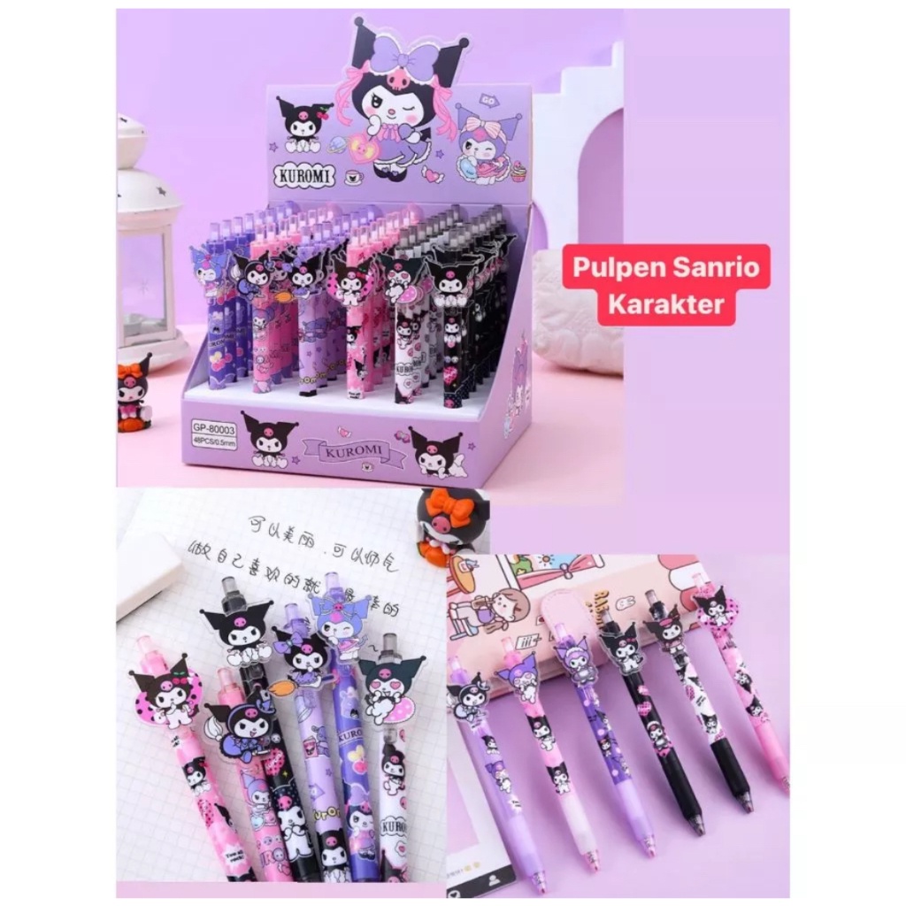 

Pulpen Gel Sanrio Pena Gel Karakter Lucu Sanrio Melody Kuromi