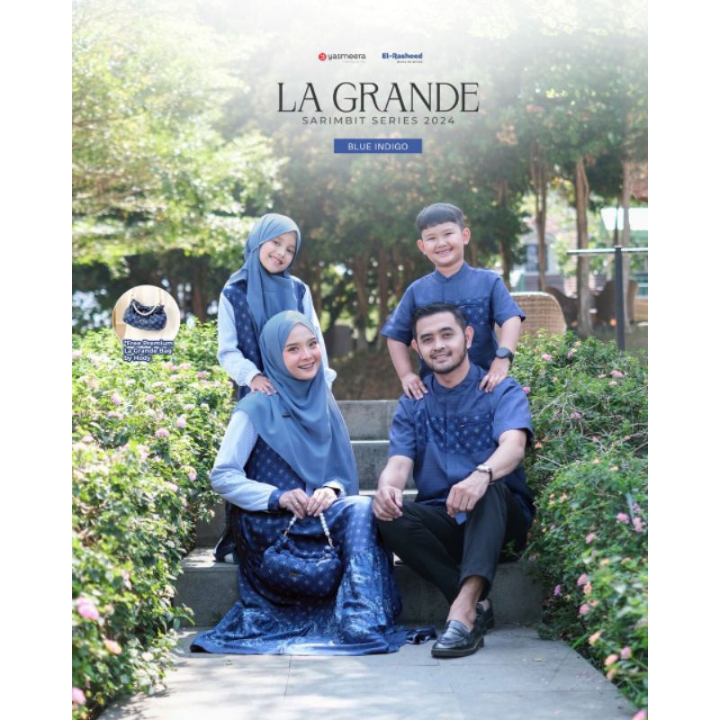 LA GRANDE SARIMBIT SERIES 2024 BY YASMEERA /LA GRANDE SARIMBIT SERIES BLUE INDIGO /YASMEERA LA GRAND