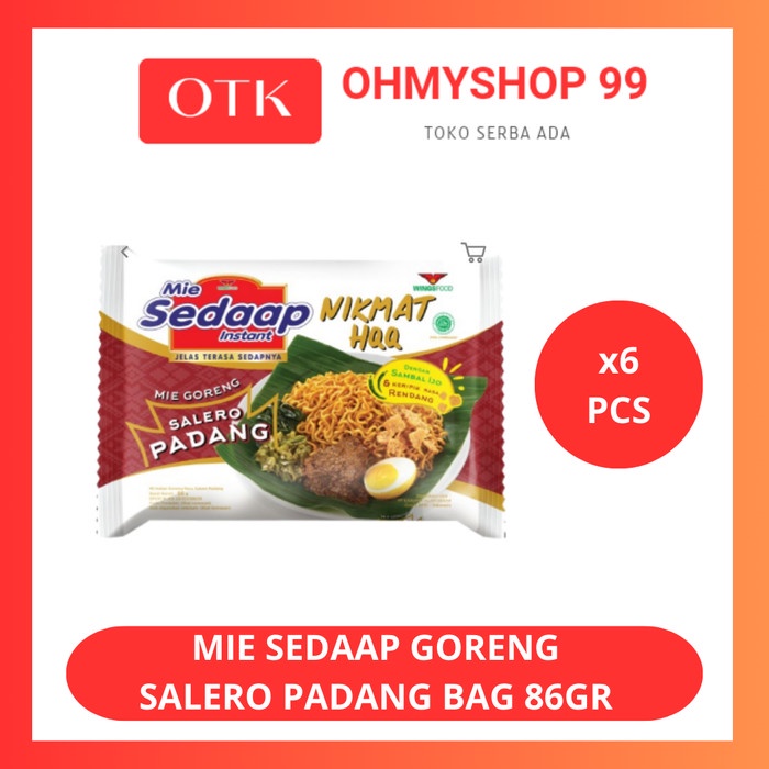 

Sedaap Mie Goreng Salero Padang 6x86gr