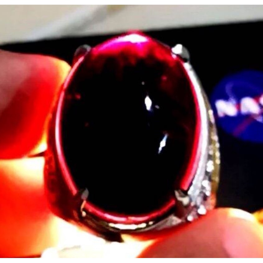 Batu Akik Kecubung Wulung Merah Kristal Top Colour Big Size