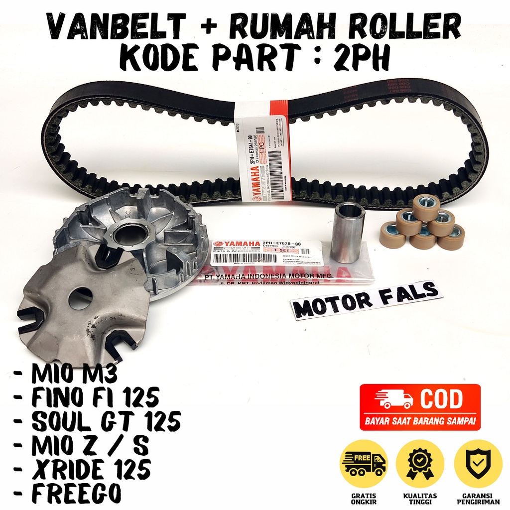 Vanbelt Rumah Roller Mio M3 - Freego - Soul GT 125 - Mio Gear / Vbelt Rumah Roller Assy Mio GT 125 -