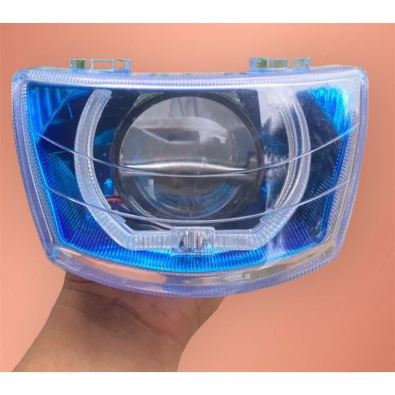 Lampu depan motor FizR set biled 2.5 inc AES TURBO reflektor fiz R set biled biled fizr set relay pn