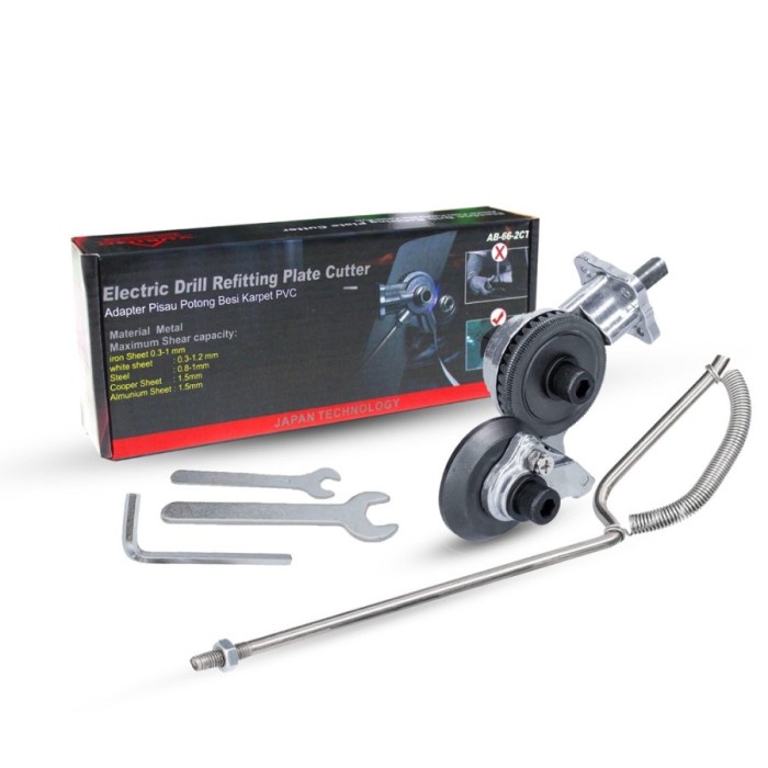 

Tiff Adapter Drill Plate Cutter Ubah Bor ke Potong Gunting Plat Besi Baja