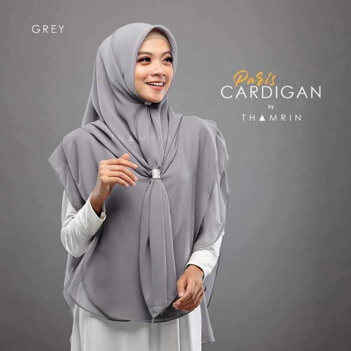 ✨LARIS ✨ -Hijab Jilbab Instan Kerudung Khimar Mix Segi Empat Syari Putih Ceruti - Mocca