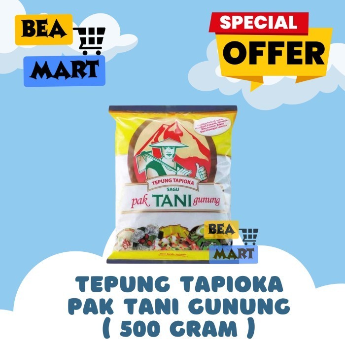 

Tepung Tapioka Pak Tani Gunung 500 gr | Sagu Aci Kanji Kemasan 500gr