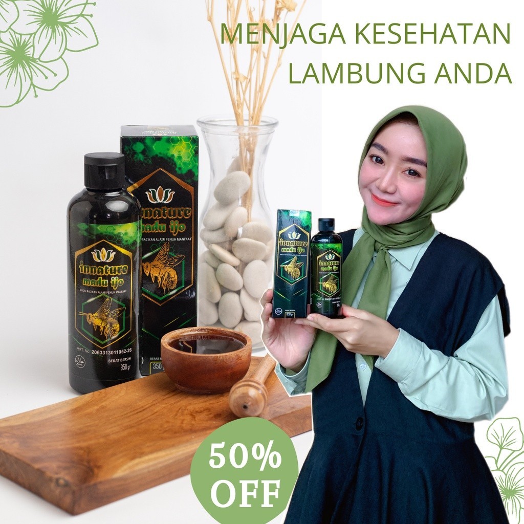 

Madu Ijo hijau Innature Mengobati Sakit Maag Asam Lambung Gerd Mual Kembung / Kesehatan Lambung | Madu hijau Asli 350 gram 100% Original