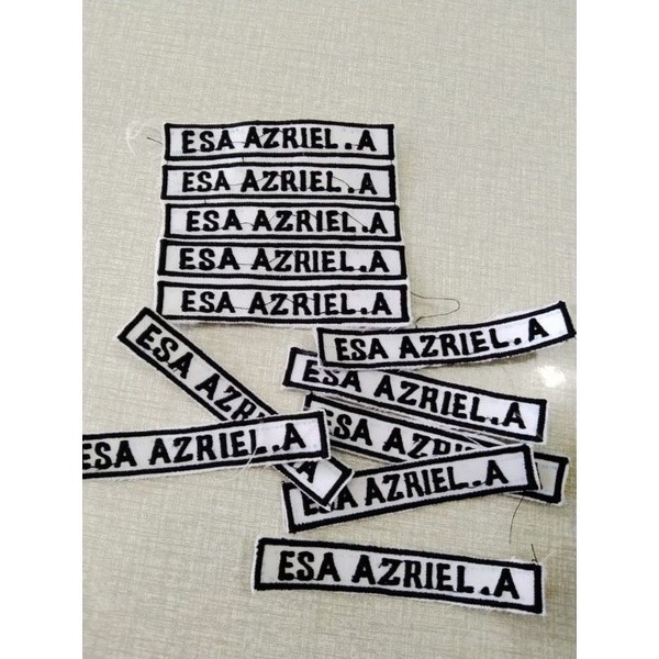 Bordir Bordir bet nama bordir seragam sekolah SPBU seragam kerja  satpambisa pesan satuan