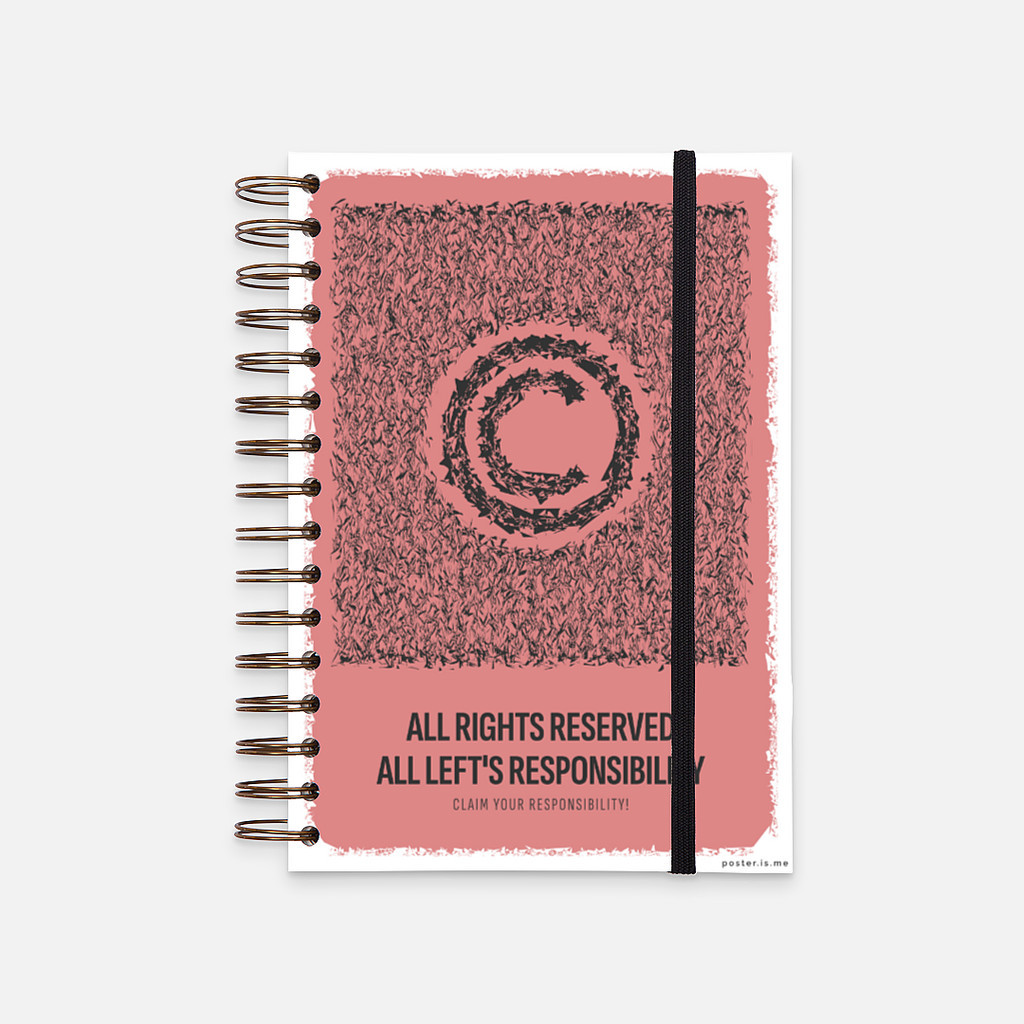 

Hard Cover Notebook Claim your responsibility