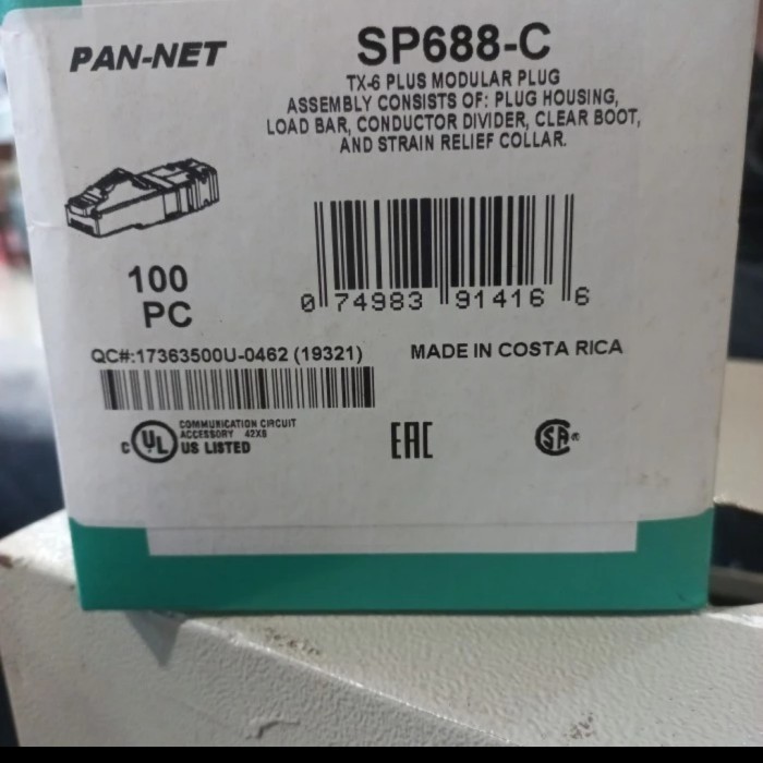 connector rj 45 panduit cat6