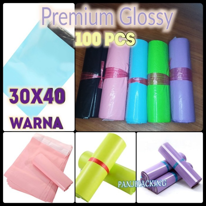 

Plastik Polymailer Warna 30X40 Amplop Polimailer Packing Online 100pcs - Putih B