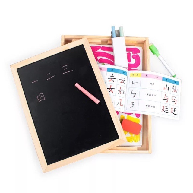 Papan belajar Mandarin mainan edukasi bahasa Mandarin untuk anak