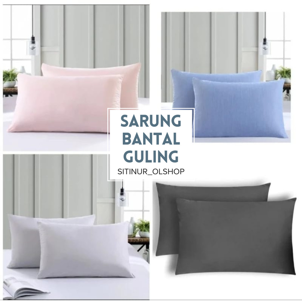 Jamooan Sarung Bantal Dan Guling Polos - Sarung Bantal Polos - Sarung Guling Polos - Sarung Bantal