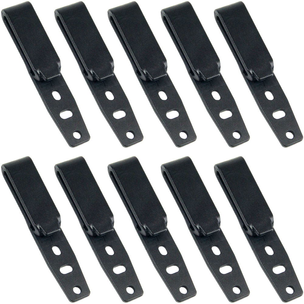 

10PCS/LOT Quick Clips For Belt Kydex Leather Hybrid Holster Loop Clamp with Screw Fits IWB OWB Applications Tool Part