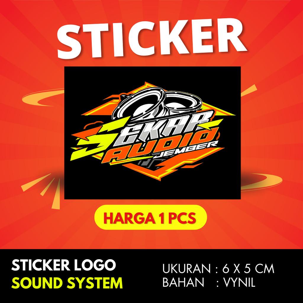 

Sticker sound system SEKAR AUDIO PRODUCTION BAHAN VYNIL ANTI AIR PREMIUM