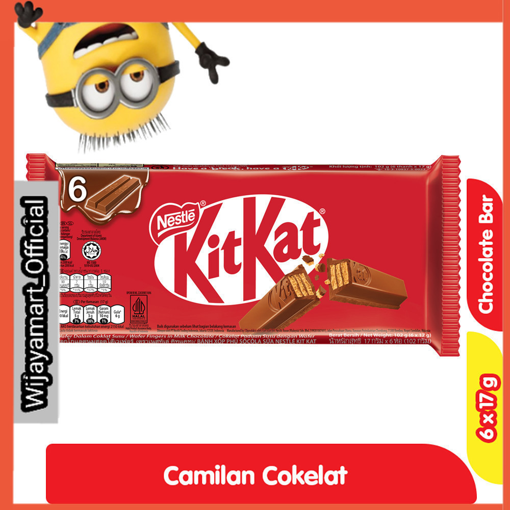 

KitKat Cokelat Red 2F 6 x 17 g