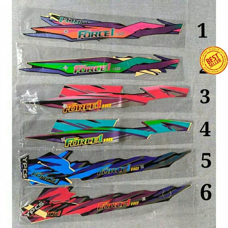 Striping Stiker Polet yamaha force one lis body yamaha force 1