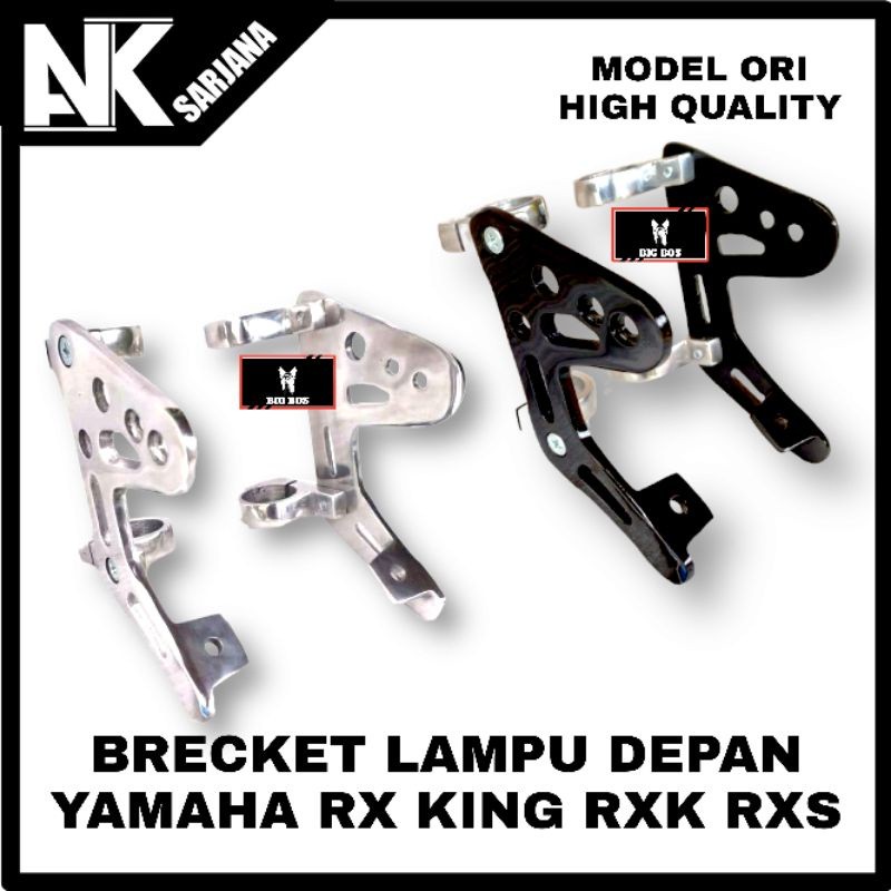 BREKET BRACKET BRICKET PANGKON LAMPU DEPAN DUDUKAN LAMPU DEPAN CNC AS 30 31 33 PNP RX KING RXK RXS C
